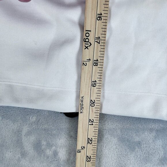 DKNY New York Sport Pullover Women's M White Blue Black - Half Zip Front Pocket - Picture 9 of 10